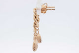 18k Yellow Gold Drop Stud Earrings 2.5 Grams Eb0826orxsa