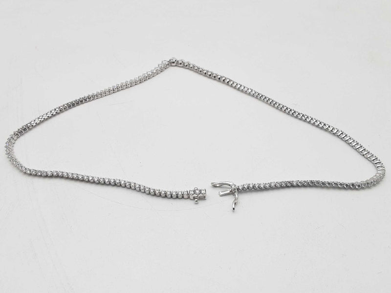 10.84 Cttw Diamond 14k White Gold 13.8 Grams Necklace 16 In Aa0625rzxzsa