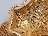 18k Two Tone Gold Filigree Pendant 6.6 Grams Eb0526osxsa