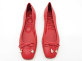 Jimmy Choo Elme Embellished Leather Flats Size 7.5 Sd0926lzxde