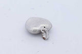 18k White Gold Heart Pendant 1.3 Grams Eb0926loxde