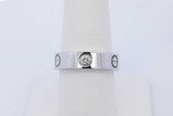 Cartier 18k White Gold Diamond Love Ring 3.6 Grams Size 56 Eb1026oxxzde