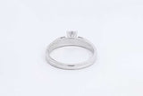 0.33ctw Diamond Ring In 14k White Gold 3 Grams Size 6 Eb0226lsrdu