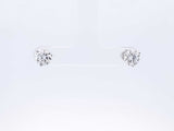 2.0 Cttw Lab Grown Diamond & 14k White Gold Stud Earrings 1.1 Gram Fw0723srxdu