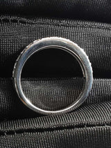 0.42 Cttw Diamond & 95% Platinum Wedding Band 7.4 Grams Size 6.25 Fw0326orrdu