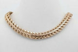 14k Yellow Gold Flat Braided Chain Necklace 13.5 Grams 18 Inch Eb0926cexsa