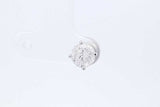 1.0ctw Diamond Stud Screwback Earring In 14k White Gold 0.7 Grams Eb0126lrxzde