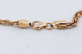 18k Yellow Gold Rope Chain Necklace 7.4 Grams 21 Inch Eb0826rxzsa