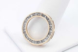 0.64ctw Diamond Circle Pendant In 10k Yellow Gold 2.8 Grams Eb0225loxsa