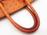 Hermes Birkin 35 Tangerine Orange Ostrich Palladium Handbag Do0126lirxzde