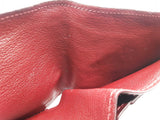 Louis Vuitton Red Crocodile Leather Bifold Wallet Do0926ixzde