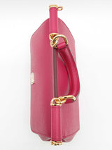 Dolce & Gabbana Sicily Fuschia Pink Saffiano Leather Crossbody Bag Do0425irxde