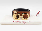 Salvatore Ferragamo Reversible Leather Belt & Double Gancini Buckle Fw1225ezdu