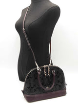 Coach Mini Sierra Dome Satchel In Debossed Signature Leather Fw0926rxdu