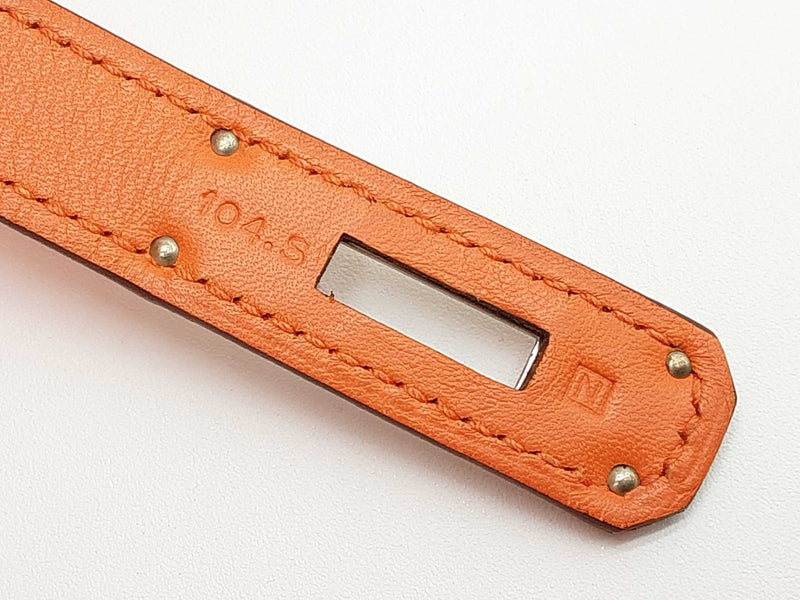 Hermes Birkin 35 Orange Swift Palladium Hardware Handbag Do0725irxzde