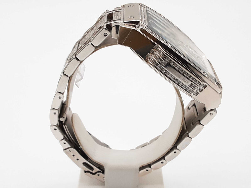 Jbw Ps570b 41 Echelon Platinum Series Chronograph Steel Quartz Watch Do0425ixzde