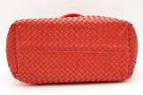 Bottega Veneta Red Intrecciato Leather Cabat Tote Bag Eb0326lwxzde