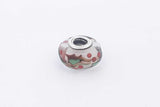 Pandora Christmas Holly Murano Glass Charm Sterling Silver 3.2 Grams Eb0425isa