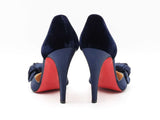 Christian Louboutin Biba D'orsay Blue Velvet Pumps Size Eu 36 Us 6 Fw0725rzdu