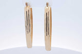14k Yellow Gold Hoop Earrings 3.8 Grams Eb0526lcxde