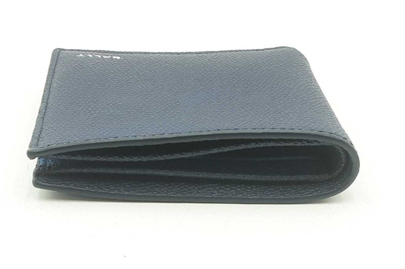 Bally Navy Blue Bifold Wallet Eb0325ixsa