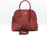 Kate Spade Large Siffano Leather Red Handbag Aa0926wzsa