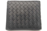 Bottega Veneta Grey Intrecciato Leather Billfold Wallet Eb0226lorsa