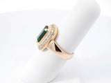 James Avery Heirloom Emerald & Diamond Ring In 18k Yellow Gold 9.5 Grams Size 6.25 Fw0726czxdu