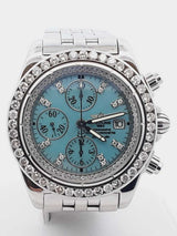 Breitling Chronomat Evolution 3.92 Cttw Diamond & Stainless Steel 44mm Watch Fw0125wzzxdu