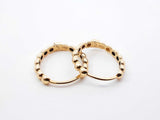 18k Yellow Gold Bubble Hoop Earrings 2.3 Grams Fw0726lirdu