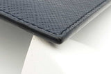 Prada Dark Blue Saffiano Leather Logo Card Case Wallet Eb0526lxrsa