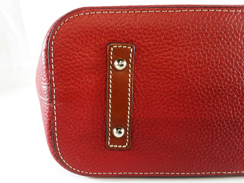 Dooney & Bourke Brielle Tote Bag In Red Pebbled Leather Fw1025wxde