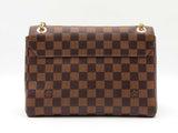 Louis Vuitton Vavin Pm Bag In Damier Ebene Coated Canvas & Black Leather Fw0726czxdu