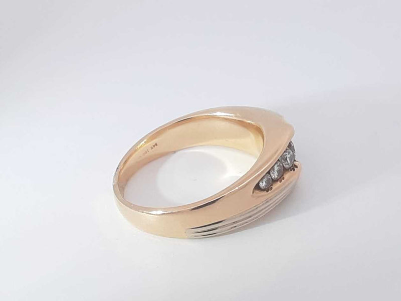 0.74 Cttw Diamond 14k Yellow Gold Ring 11 Grams Size 12 Aa0625eozsa
