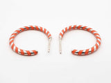 Tiffany & Co. Paloma Picasso Sterling & Enamel Swirl Hoop Earrings Fw0125lcrdu