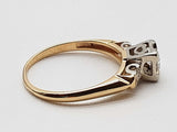0.27 Cttw Natural Diamonds 14k Two Tone Gold 1.8g Ring Size 5.25 Do0726oxzde