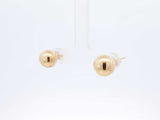 18k Yellow Gold Ball Stud Earrings 3 Grams Fw0826oprdu