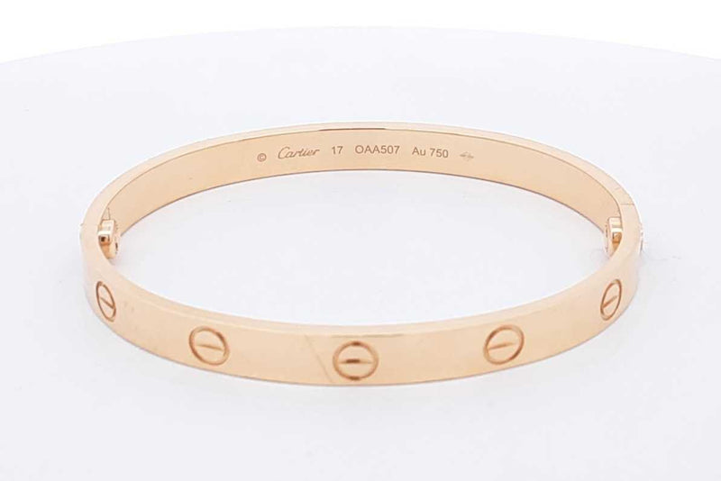 Cartier 18k Yellow Gold Love Bracelet 30.9 Grams Size 17 Eb0125wexzsa