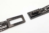 Chanel Turnlock Multi Strand Chain Belt In Black Metal Finish Fw0926wrzdu