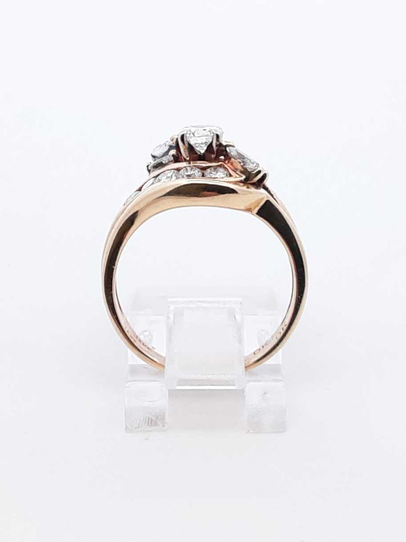 1.67 Cttw Diamond & 14k Yellow Gold Bridal Set 4.6 Grams Size 5.5 Fw0825lwrxdu