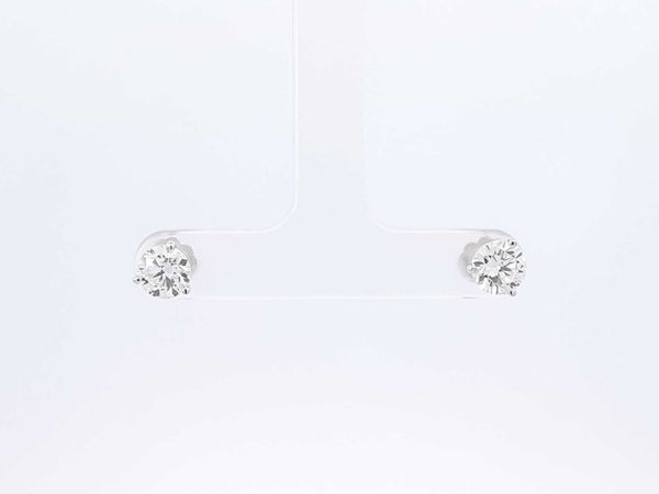 1.62 Cttw Diamond & 14k White Gold Stud Earrings & Gia Cert 1 Gram Fw0225lwrxdu