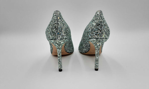 Jimmy Choo Miami Mint Glitter Romy 85 Hslcrsa