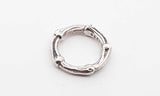 Tiffany & Co. 1996 Stering Silver Bamboo Ring Size 4.75, 5.2 Grams Eb1223crsa