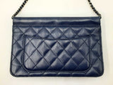 Chanel Crossing Times Mini Flap Bag In Navy Blue Quilted Lambskin Fw0125lcxzdu
