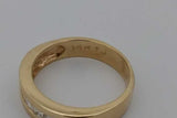 0.45cttw Princess Cut Diamond Ring In 18k Yellow Gold 6.7g Size 8.25 Eb1026rrxsa