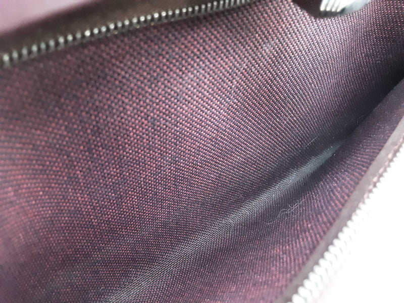Hermes Herbag 31 Prune Red Purple Militaire Canvas Leather Bag Do0525exzde