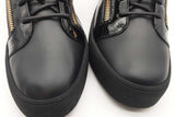 Giuseppe Zanotti Kriss Mid Top Black Leather Sneakers Size 44 Eb0725pxzde