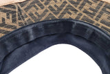 Fendi Zucca Ff Logo Jacquard Canvas Sun Visor Hat Eb0526lrxde