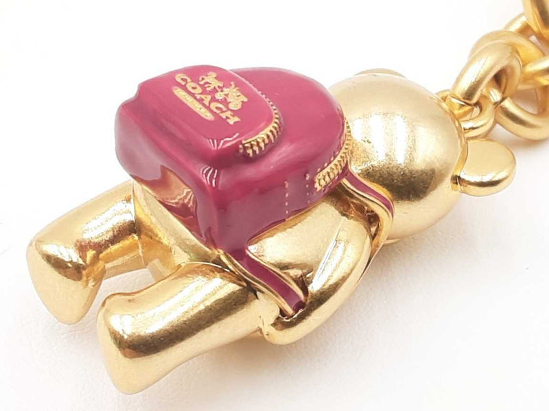 Coach Back To School Bear Key Holder Bag Charm Fw0725rxdu
