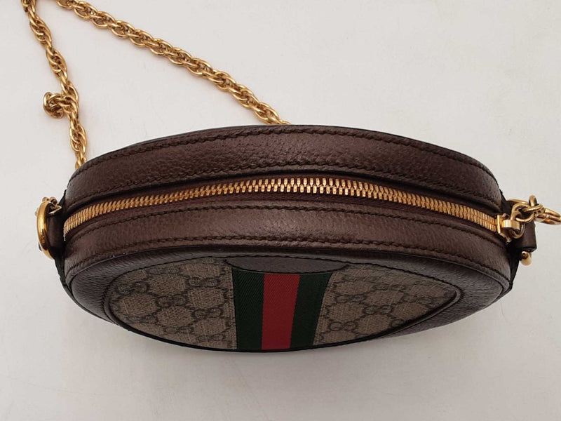 Gucci Gg Supreme Ophidia Round Shoulder Bag Aa0625ozxsa